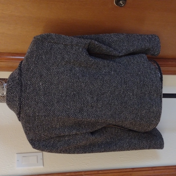 St. John One Button Tweed Blazer black and white - Picture 2 of 7